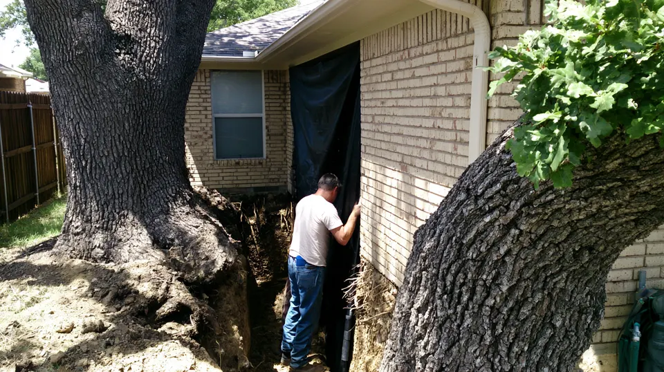 Root Barrier Installation in McKinney